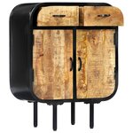 vidaXL Buffet 60x30x75 cm Bois de manguier massif et fer