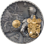 Pièce de monnaie en Argent 20 Dollars g 93.3 (3 oz) Millésime 2021 Steampunk JET PACK