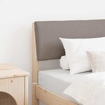 vidaXL Tête de lit capitonnée Taupe 75 cm Pin massif