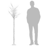 vidaXL Sapin de Noël 200 LED bleu Saule 2 2 m Int/Ext