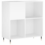 vidaXL Armoire à disques blanc 84 5x38x89 cm bois d'ingénierie