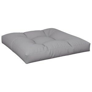 vidaXL Coussin de palette gris 70x70x12 cm tissu
