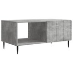 vidaXL Table basse Gris béton 90 x 50 x 40 cm Bois d'ingénierie