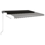 vidaXL Auvent manuel rétractable sur pied 450x350 cm Anthracite