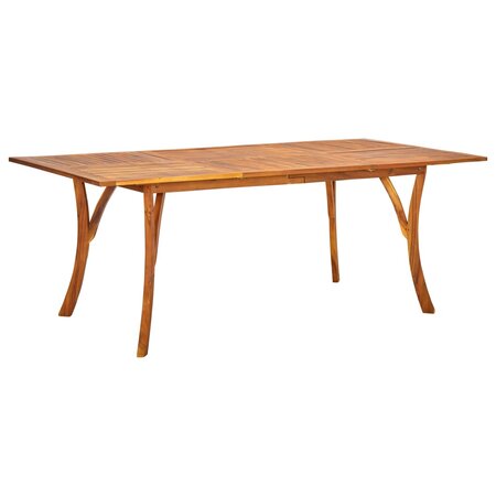 vidaXL Table de jardin 201 5x100x75 cm Bois d'acacia massif