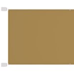 vidaXL Auvent vertical Beige 180x1200 cm Tissu oxford