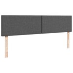 VidaXL Cadre de lit ottoman avec matelas gris foncé 160x200cm tissu