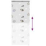 vidaXL Store enrouleur de douche avec cassette largeur du tissu 106 cm