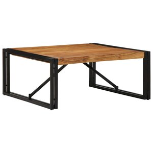vidaXL Table basse 80x80x35 cm bois massif acacia