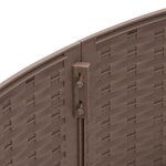 vidaXL Jupe de sapin de Noël marron Ø65x23 cm plastique