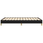vidaXL Cadre de lit sans matelas noir 120x200 cm tissu