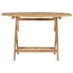 vidaXL Table pliable de jardin Ø 120 cm Bois de teck solide