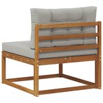vidaXL Sofa de milieu extérieur Naturel