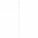 vidaXL Tête de lit métal blanc 180 cm
