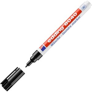 Marqueur spécial tissu 8040 à pointe ogive 1 mm - Noir