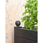 Jardinière 40 x 100 cm - Réserve d'eau et pieds réglablesT - Vert fôret