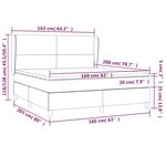 vidaXL Sommier à lattes de lit et matelas Vert foncé 160x200cm Velours