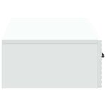 vidaXL Table d'appoint murale Blanc 87 5 x 34 5 x 17 cm