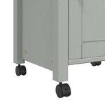 vidaXL Chariot de cuisine MONZA 48x40x90 cm bois massif de pin