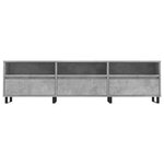 vidaXL Meuble TV gris béton 150x30x44 5 cm bois d'ingénierie