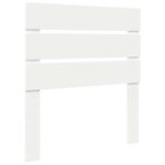 vidaXL Cadre de lit avec tête de lit Blanc 90 x 200 cm Pin massif