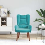 vidaXL fauteuil Turquoise 63 x 67 x 94 cm Velours