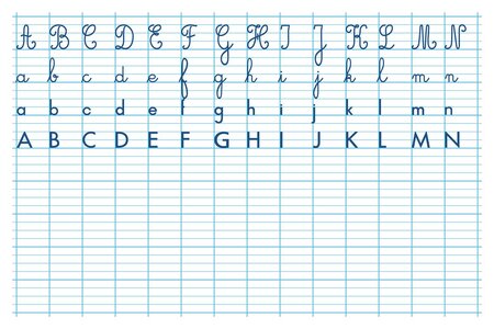 Tableau souple pelliculé effaçable à sec 'Alphabet & Seyes recto verso' 80 x 120 cm BOUCHUT
