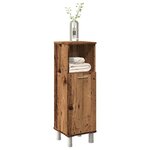 vidaXL Armoire de salle de bain vieux bois 30x30x95 cm bois ingénierie