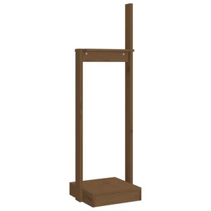 vidaXL Porte-bûches Marron miel 33 5x30x110 cm Bois massif de pin