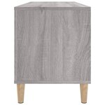 vidaXL Armoire à disques sonoma gris 100x38x48 cm bois d'ingénierie
