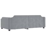 vidaXL Lit de repos gris clair 100x200 cm tissu
