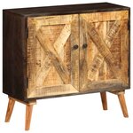 vidaXL Buffet Bois massif de manguier 85 x 30 x 75 cm