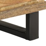 vidaXL Tables de chevet 2 Pièces 40x34x46 cm bois massif de manguier brut