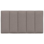 vidaXL Coussin de tête de lit Hanko taupe 90 cm tissu