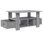 vidaXL Table basse Gris Sonoma 77 x 55 x 42 cm Bois d'ingénierie