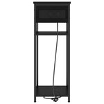 vidaXL Cabinet de chevet Chêne noir 28.1 x 40.9 x 75 cm