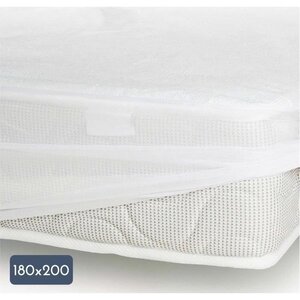 Protège-matelas 180 x 200 cm x 25 cm 100 Coton - 170 g/ m²