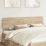 vidaXL Tête de lit Chêne Sonoma 200 cm Bois d'ingénierie