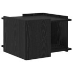 vidaXL Table basse Chêne noir 50 5 x 50 x 33 cm Bois d'ingénierie