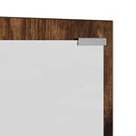 vidaXL Porte-manteau mural Montage mural Chêne fumé 100 x 10 x 100 cm