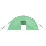 vidaXL Serre avec cadre en acier vert 144 m² 24x6x2 85 m