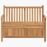 vidaXL Banc de Rangement de Jardin Marron 114 x 60 x 90 cm