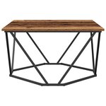 vidaXL Table basse Bois Ancien 80 x 80 x 45 cm