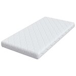 vidaXL Matelas avec couche de noix de coco Blanc 160 x 80 cm Mousse PU