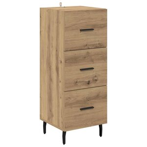vidaXL Buffet chêne artisanal 34 x 34 5 x 90 cm Bois d'ingénierie