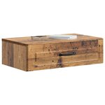 vidaXL Table d'appoint murale Bois ancien 59 x 34 5 x 17 cm