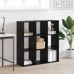 vidaXL Bibliothèque Chêne noir 102 x 32 x 102 cm