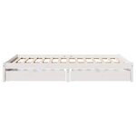 vidaXL Cadre de lit sans matelas blanc 150x200 cm bois de pin massif
