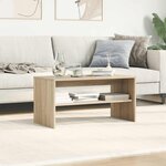 vidaXL Meuble TV Chêne sonoma 80 x 40 x 40 cm Aggloméré