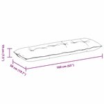 vidaXL Coussin de Dos Crème 160 x 50 cm Tissu en velours côtelé